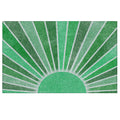 Supwhd Boho Door Mats Outdoor - Green Sun Front Door Mat, Boho Welcome Mat, Boho Door Mat Doormat Outdoor Indoor Entrance, Indoo