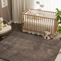 jinchan Solid Plush Area Rug 5x7 Performance Shaggy Rug Washable Area Rug Indoor Soft Rug Modern Faux Wool Rug Cozy Non Slip Car