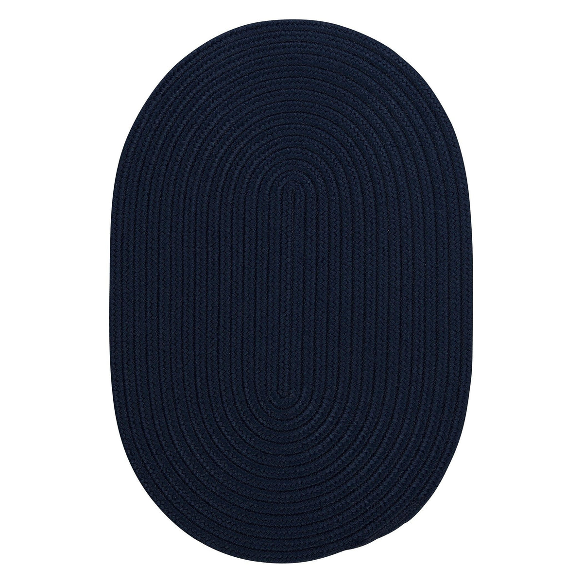 Colonial Mills Boca Raton Solid Oval Rugs 4X6  Navy