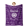 Xutapy Get Well Soon Gifts For Women, Inspirational Gifts For Women, Hug Healing Blanket Purple 60X50, Feel Better/Thinking Of Y