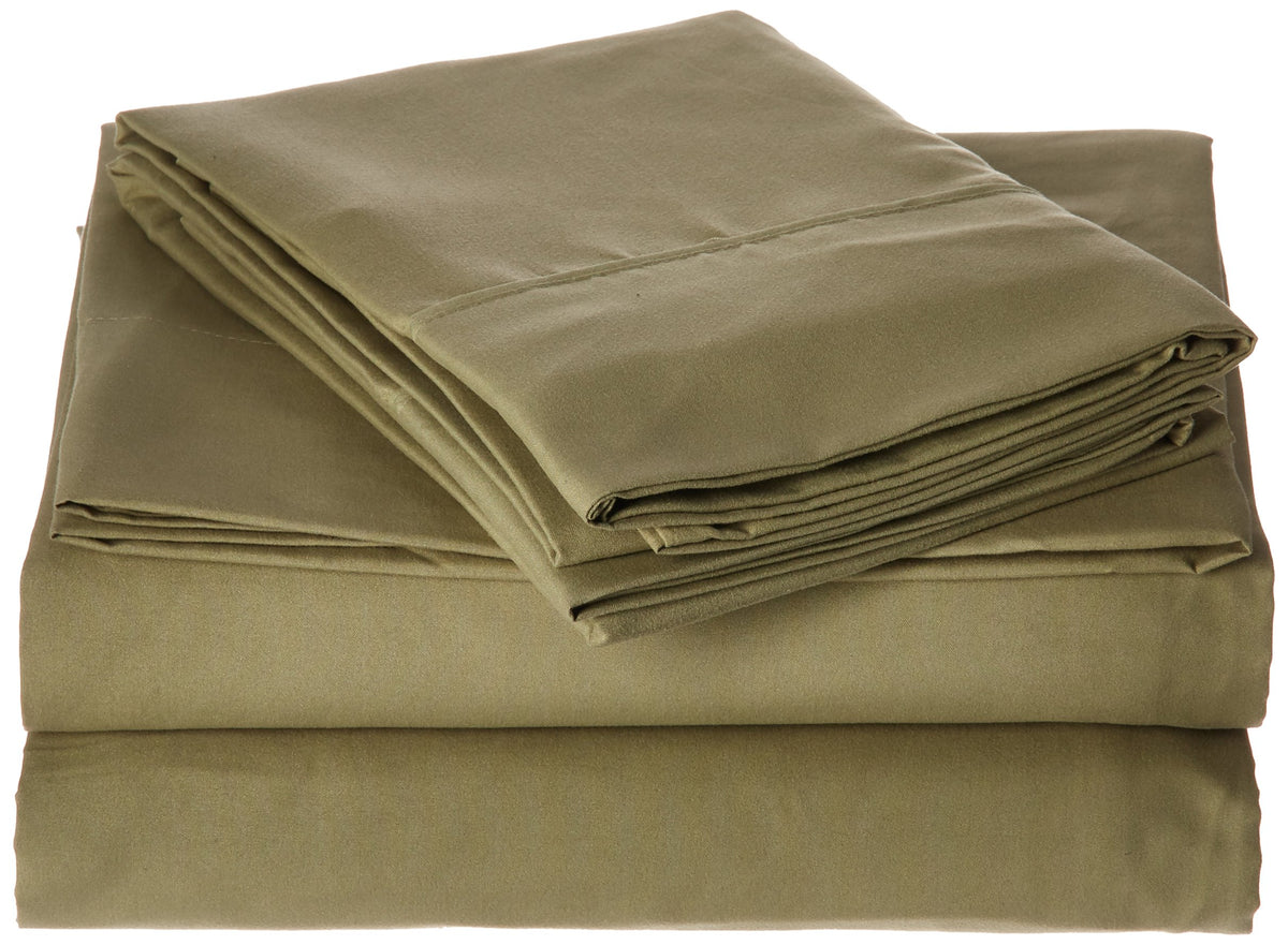 Elegant Comfort Wrinkle-Resistant- 1800 Premier Luxury Silky Soft 6Pc Bed Sheet Set Hotel Quality Deep Pocket Up Tp 16', King,
