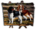 Pure Country Weavers Fence Line Cocker Spaniel Blanket By Bob Christie - Gift For Dog Lovers - Tapestry Throw Woven From Cotton