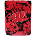 College Covers Everything Comfy Wisconsin Badgers Soft And Warm Huge Raschel Throw Blanket, 86' X 63'
