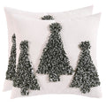 Tosleo Christmas Pillow Covers 20 X 20 Inch Set Of 2 Dark Green Christmas Tree Throw Pillow Cover Christmas Party Decor Winter H