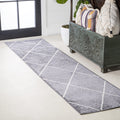 JONATHAN Y SEU102F-3 Cole Minimalist Diamond Trellis Indoor Area-Rug, Modern, Contemporary, Casual Easy-Cleaning,Bedroom,Kitchen