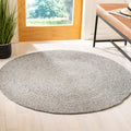 SAFAVIEH Braided Collection 3 Round Grey BRD901F Handmade Country Cottage Reversible Wool Entryway Foyer Living Room Bedroom Ki