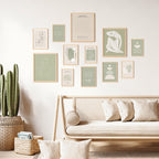 97 Decor Sage Green Posters For Room Aesthetic - Matisse Sage Green Wall Art Prints, Abstract Sage Green Pictures, Neutral Boho
