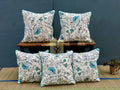 Shopping Tree Multi Colour Pillow Cover Bedroom & Living Room Flower Print Cotton Cushion Covers Set Of 5 (60X60 Cms Or 24X24 In