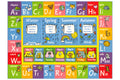 KC Cubs Playtime Collection ABC Alphabet, Seasons, Months and Days of The Week Educational Learning & Game Area Rug Carpet for K