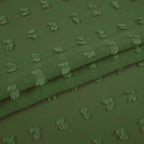 Koufall Green Curtains 96 Inches Long For Dining Room,Semi Sheer Boho Dark Olive Curtains For Nursery Boy