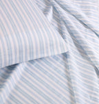 Laura Ashley Home - King Sheets, Soft Sateen Cotton Bedding Set - Sleek, Smooth, & Breathable Home Decor, Fern Blue