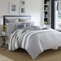 Nautica - Queen Duvet Cover Set, Cotton Reversible Bedding With Matching Shams, Mediterranean Inspired Home Decor For All Season