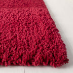 Safavieh August Shag Collection Runner Rug - 2'3'' X 8', Red, Solid Design, Non-Shedding & Easy Care, 1.2-Inch Thick Ideal For H