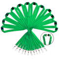 Yoyogo 12 Pack Breakaway Lanyards & Durable Neck Straps For Schools, Office, Cruise, Green