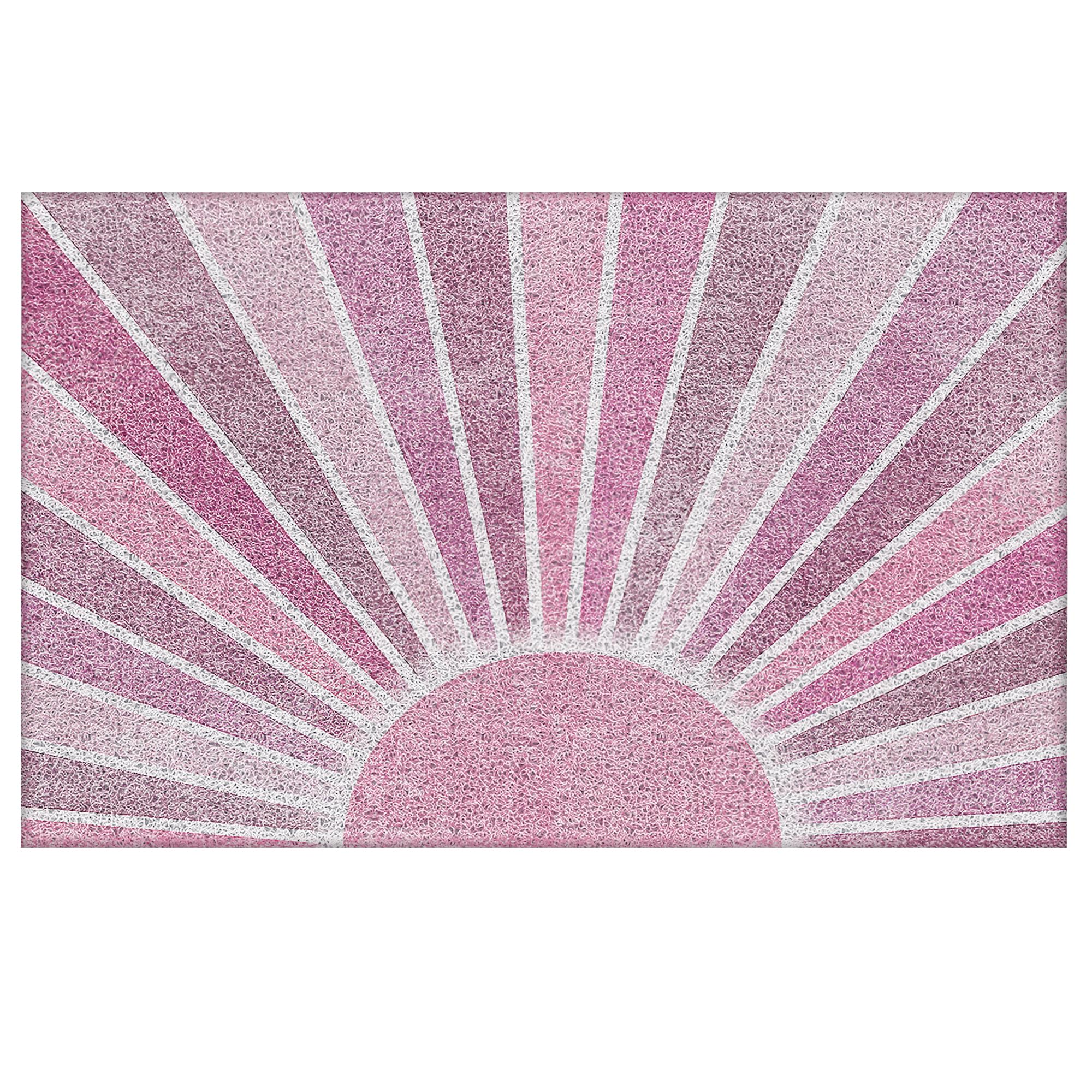 Supwhd Pink Boho Door Mat, Pink Outdoor Door Mat Doormat, Pink Welcome Mat, Pink Door Mats Doormat Outdoor Indoor Entrance, Indo