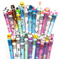Sencoo 24 Pieces Multicolor Ballpoint Pens 10-In-1 0.5Mm Retractable Ballpoint Cartoon Pens Bear Cat Dinosaur Flamingo Unicorn P