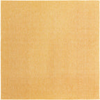Unique Loom Collection Casual Transitional Solid Heathered Indoor/Outdoor Flatweave Area Rug (10' 8'' Square, Corn Harvest Yello