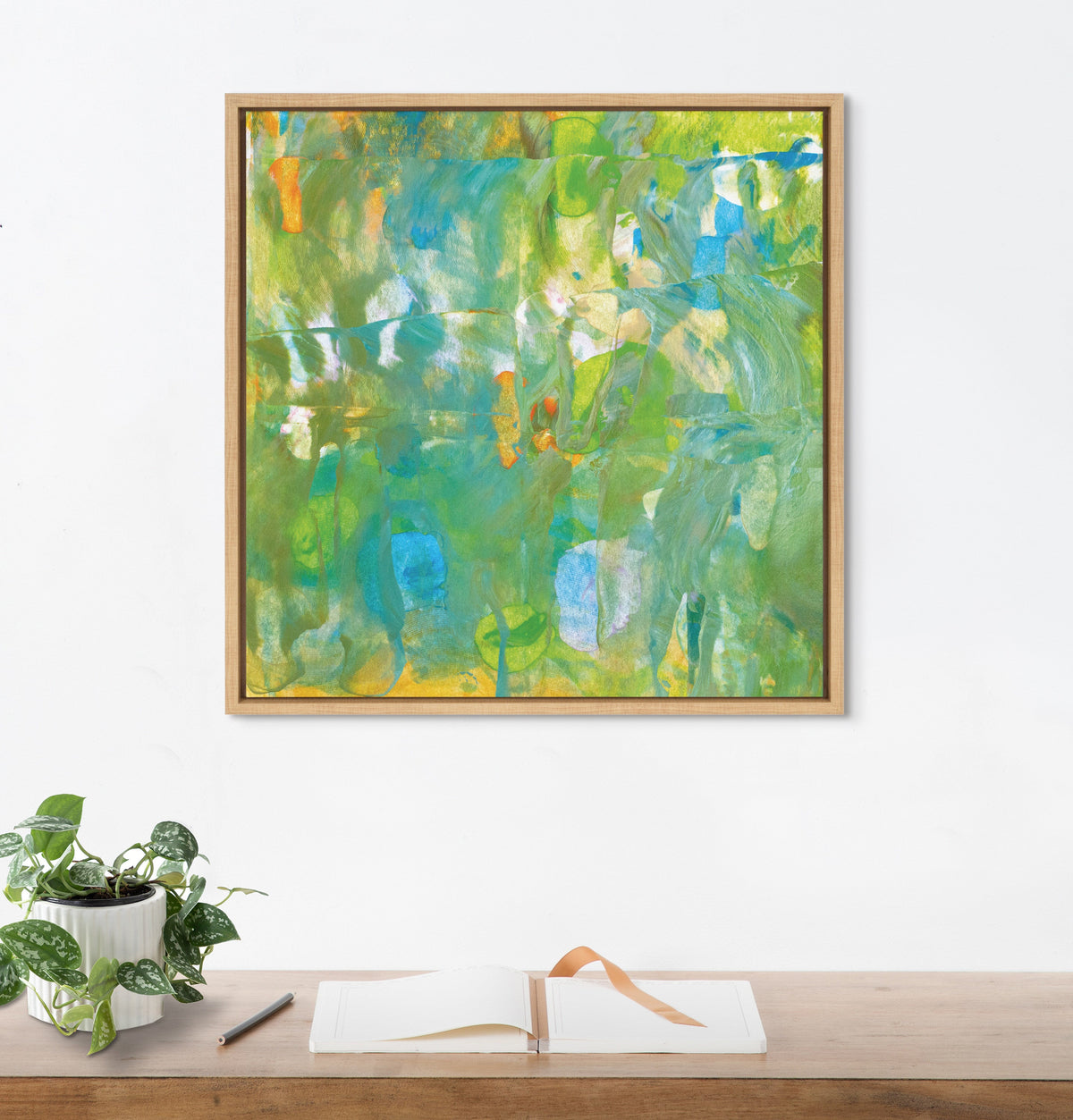 Sylvie Mango Framed Canvas by Mentoring Positives