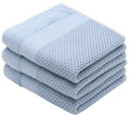 MiasDream Cotton Waffle Weave Hand Face Head Towel, Kitchen Tea Dish Washcloths, Soft Absorbent Bath Guest Gym, 13x28 Inch, 3 P
