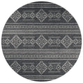 Sedona Sn14 Black Transitional Rug Round 8' X 8'