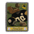 Northwest Nfl Pittsburgh Steelers Unisex-Adult Woven Tapestry Throw Blanket, 48'' X 60'', Vintage