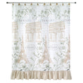 Avanti Linens - Fabric Shower Curtain, Bathroom Essentials, Chic Home Decor (Paris Botanique Collection, 72')