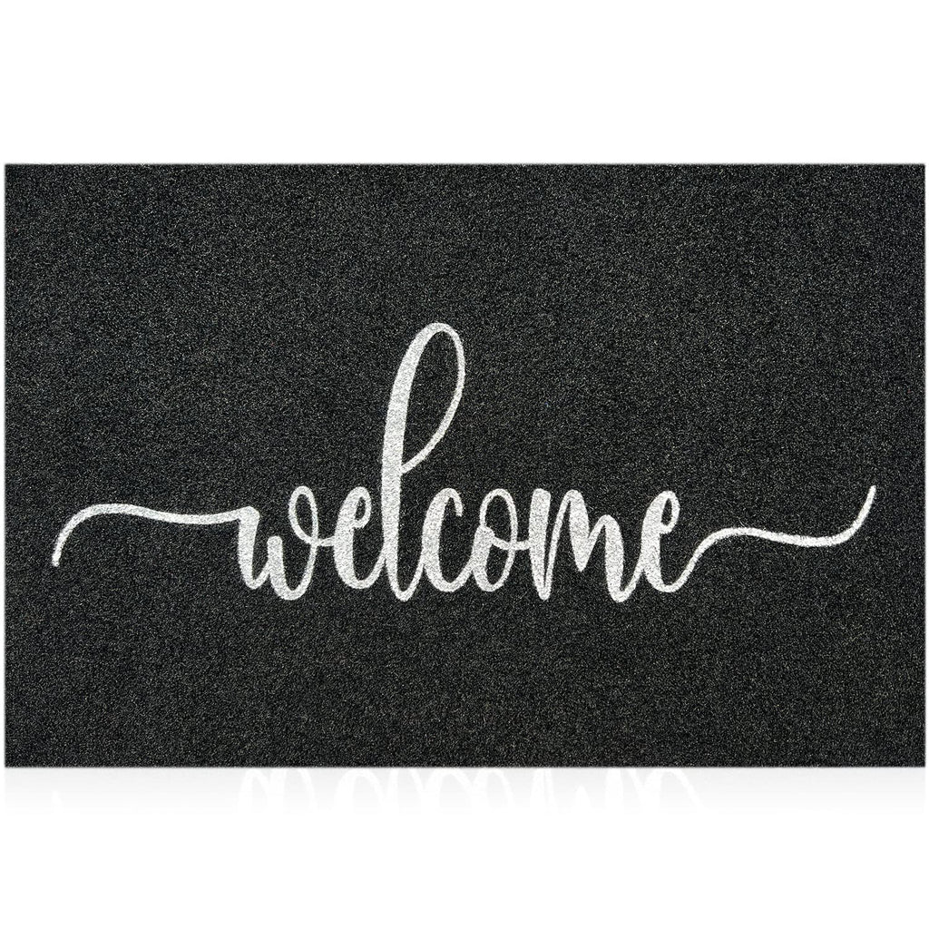 Mwazzll Large Welcome Door Mat Outdoor Indoor Non Slip Doormat 36'X24' Low-Profile Super Absorb Mud Easy To Clean Front Door M