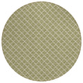 Dalyn Rugs York YO1 Aloe 10' x 10' Indoor Outdoor Round Rug, Easy Clean, Machine Washable, Non Shedding, Bedroom, Living Room, D