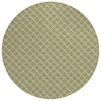 Dalyn Rugs York YO1 Aloe 10' x 10' Indoor Outdoor Round Rug, Easy Clean, Machine Washable, Non Shedding, Bedroom, Living Room, D