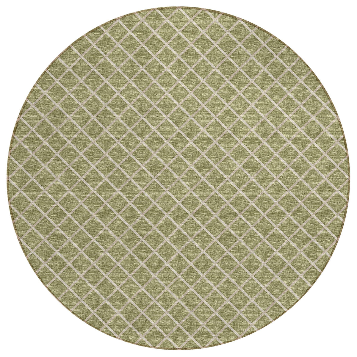 Dalyn Rugs York Yo1 Aloe 6' X 6' Indoor Outdoor Round Rug, Easy Clean, Machine Washable, Non Shedding, Bedroom, Living Room, Dining Room, Kitchen, Patio Rug
