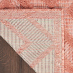 Nourison Versatile Indoor/Outdoor Coral/Orange 7' X 10' Area Rug, Easy Cleaning, Non Shedding, Bed Room, Living Room, Dining Room, Deck, Backyard, Patio, High Traffic Area (7X10)