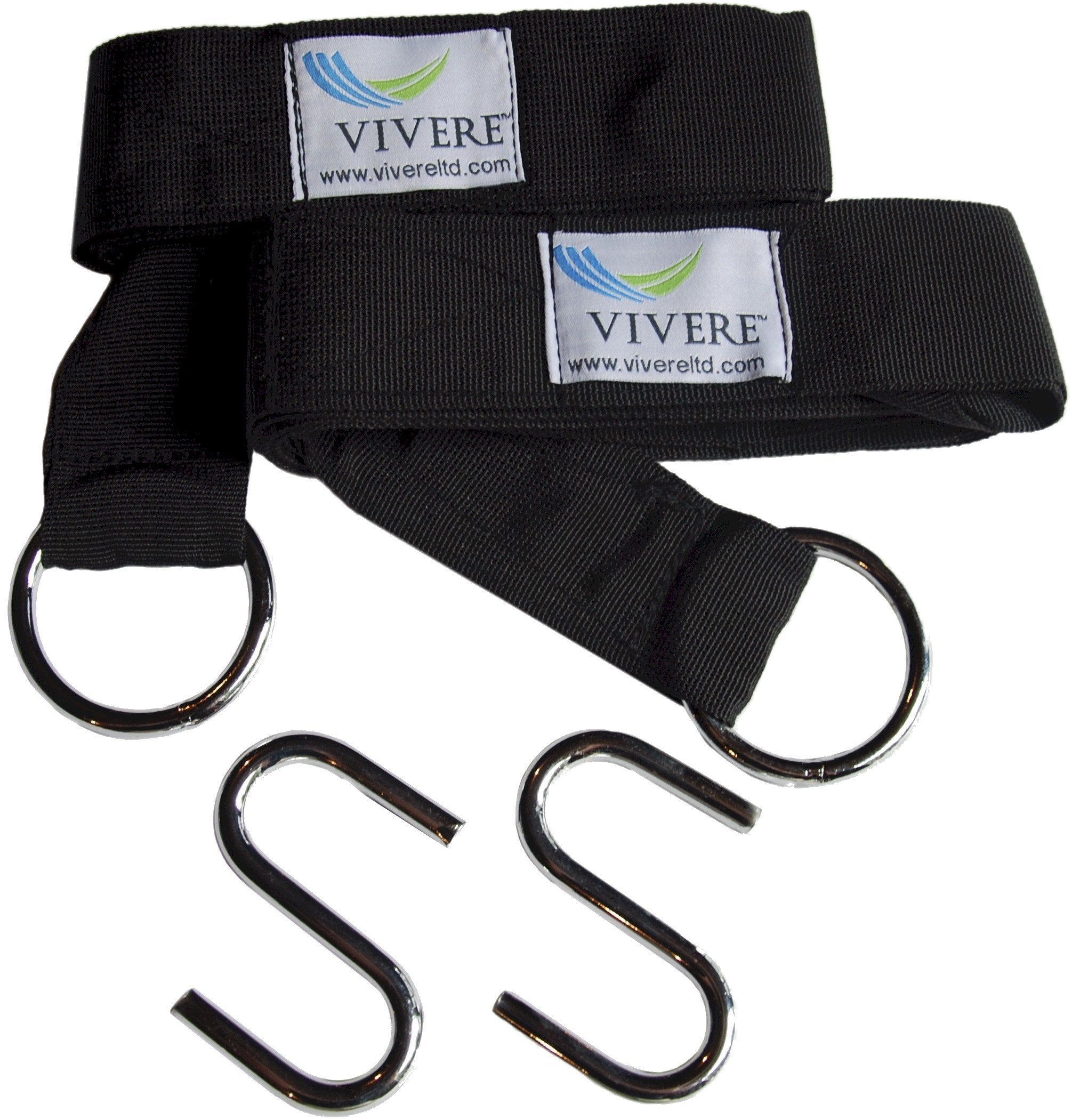 Vivere Efhts Hammock Accessories, 2-Pack, Black