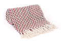 HandicraftPalace Cotton 1000 TC Throw Blanket (Twin, Maroon)