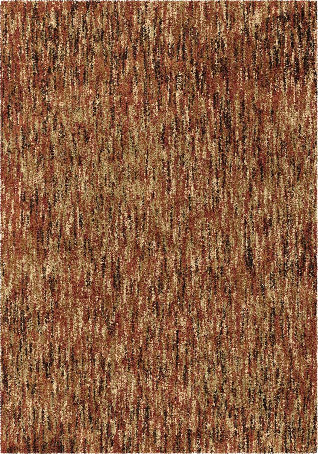 Orian Rugs Multi Solid Red 9' X 13'