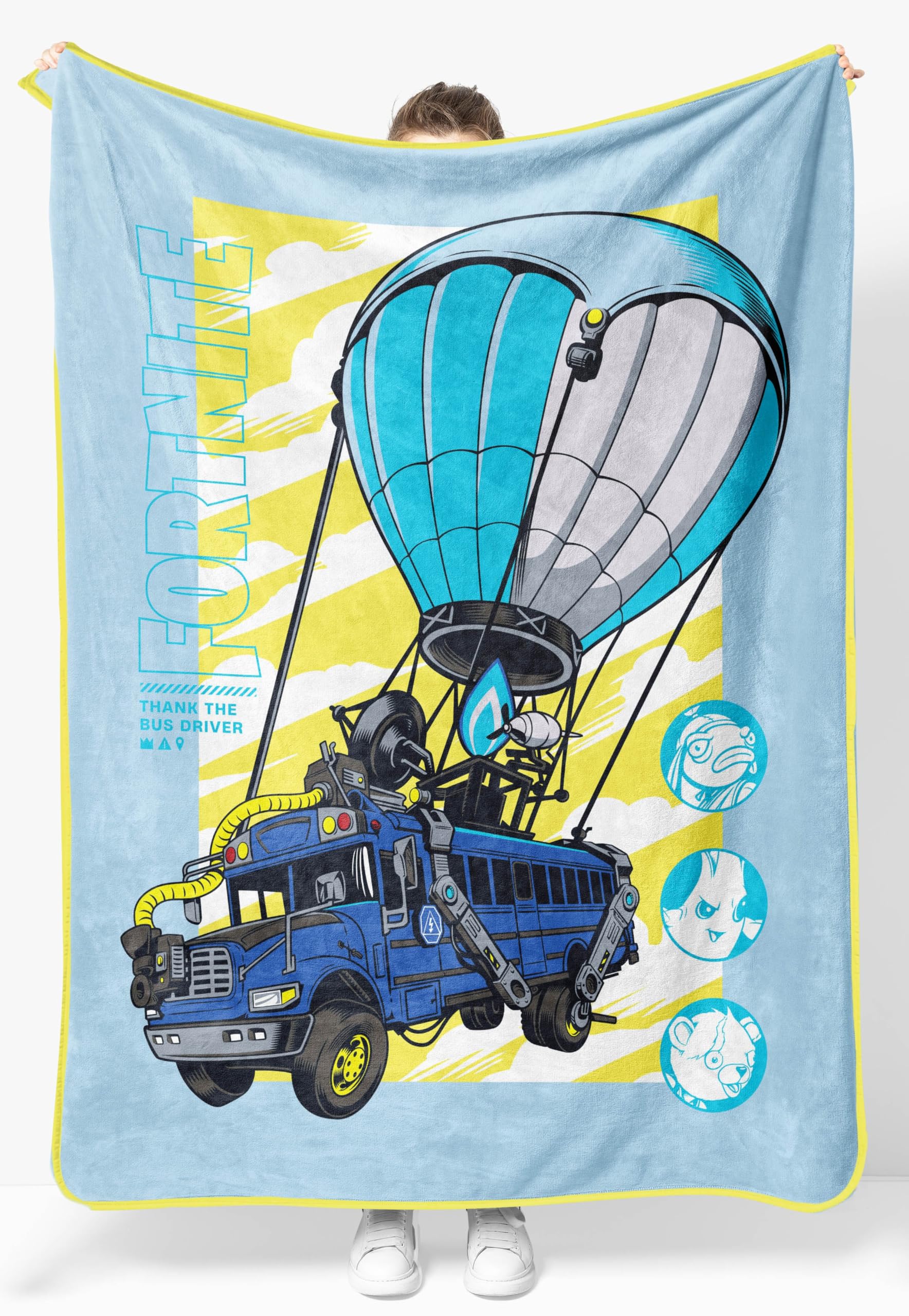 Jay Franco Kids Plush Throw Blanket - Soft & Cozy Fleece Throw for Bedroom & Couch D  cor, Official Licensed Product, Blue - For