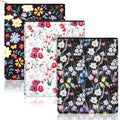 Tinlade 3 Pcs Floral Book Covers With Zipper Cute Flower Pattern Book Covers Lovers Gifts Washable Fabric Protector For Women Fr