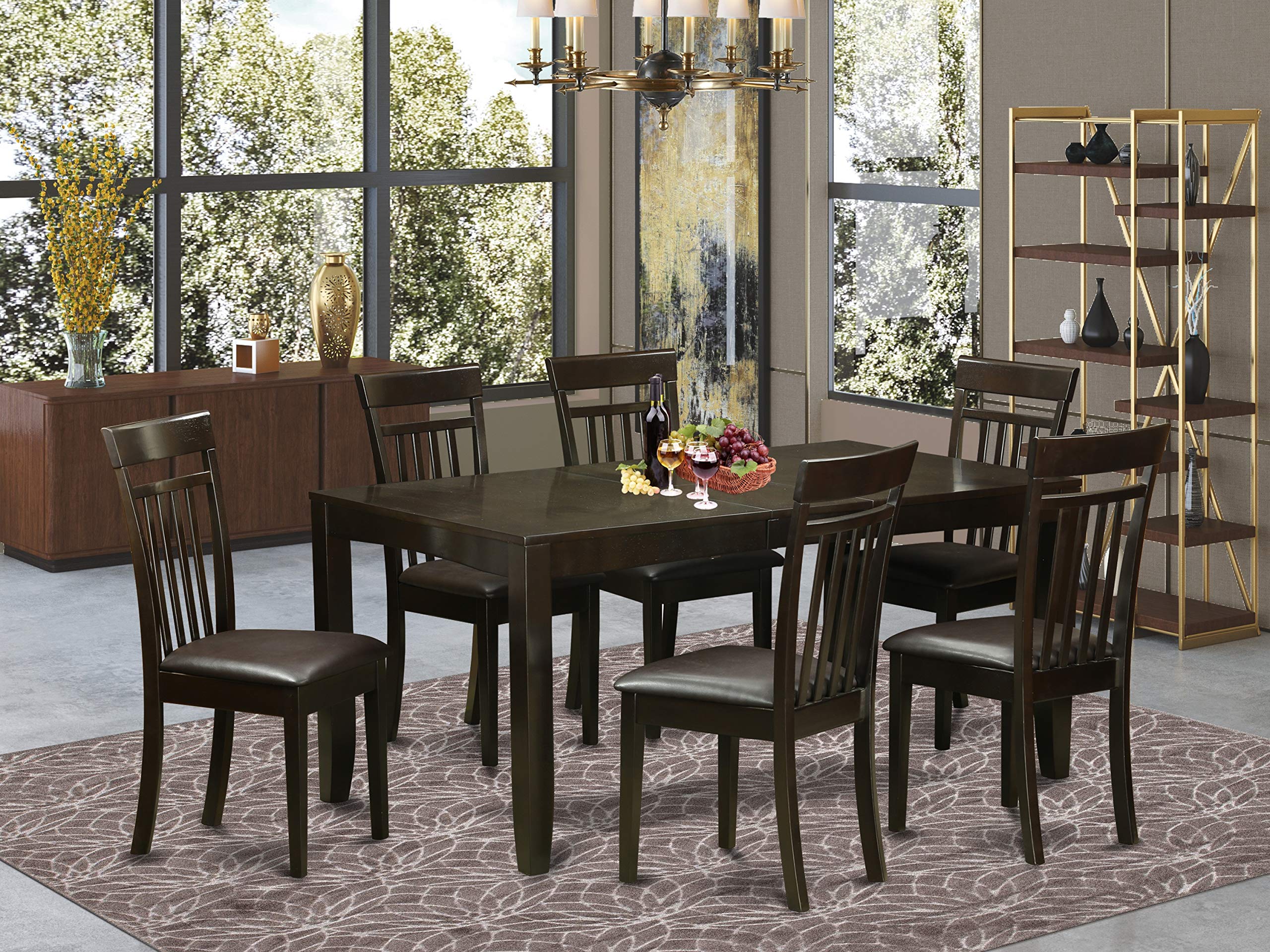 East West Furniture Lynfield 7 Piece Kitchen Set