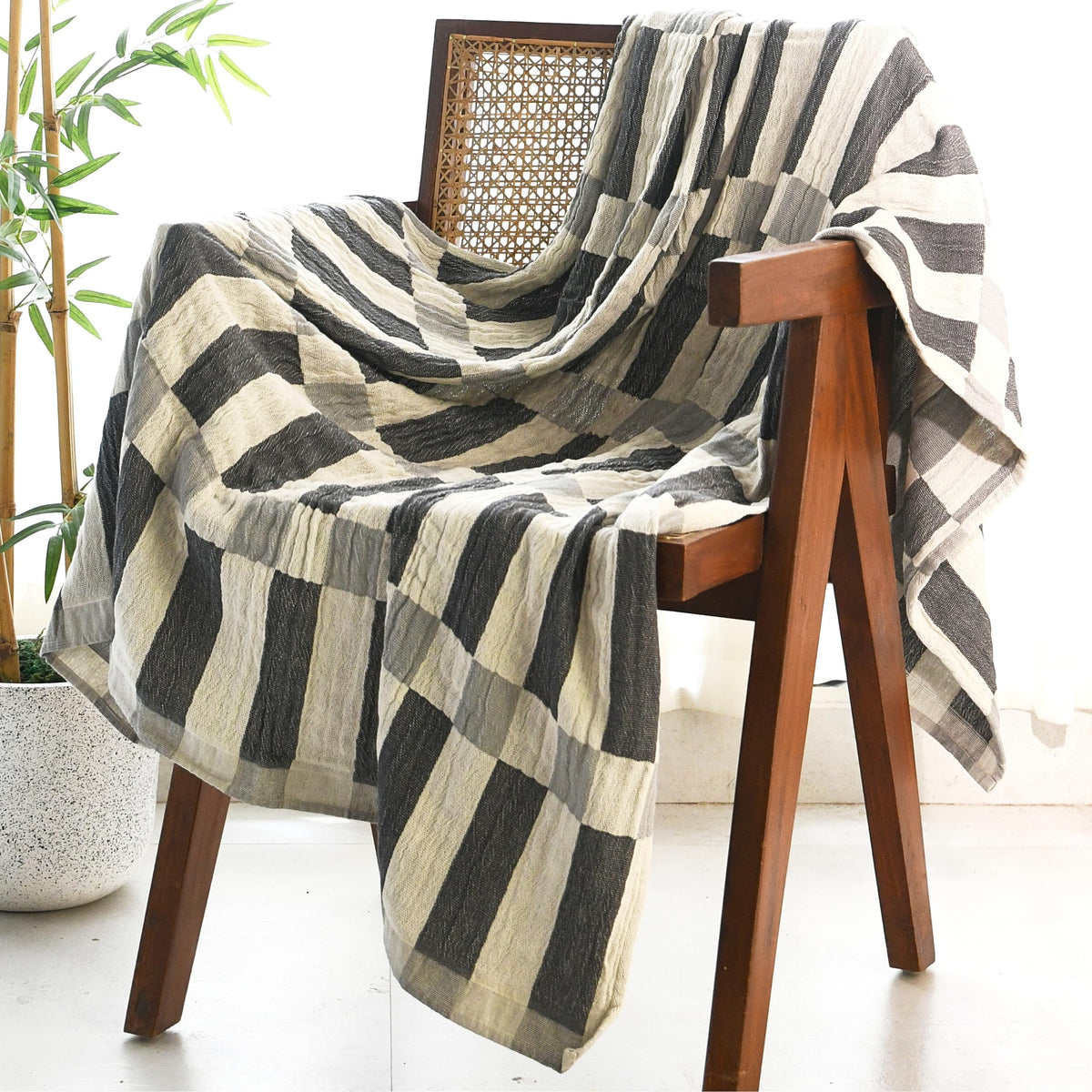 Folkulture Fall Throw Blanket For Couch 50'' X 60'', 100% Recycled Cotton Couch Blanket And Throws For Chair, Soft Throw Blanket