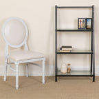 Flash Furniture Hercules Series 900 Lb. Capacity King Louis Chair With White Vinyl Back And Seat And White Frame