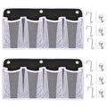 RV Shoe Storage for Bedside - 4 Pocket Wall Mounted Entryway Shoes Rack, Bed Hanging Pocket Organizer, Bedside Caddy Storage Org