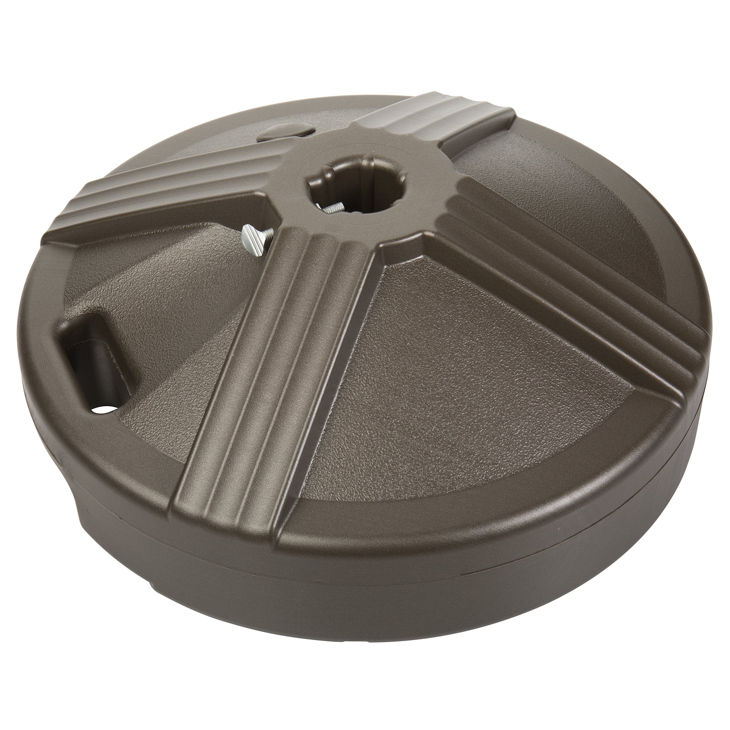 Us Weight Durable Fillable Umbrella Base Designed To Be Used With A Patio Table 3.5 Pounds , Bronze