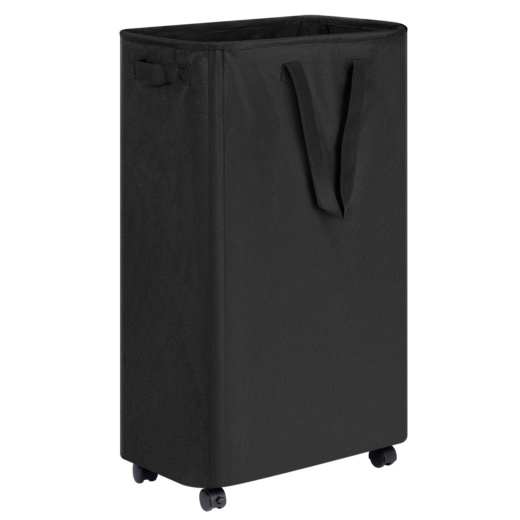 efluky Slim Laundry Hamper with Wheels, Rolling Laundry Basket for Clothes, Small Laundry Basket for Bedroom, Dorm and Laundry R