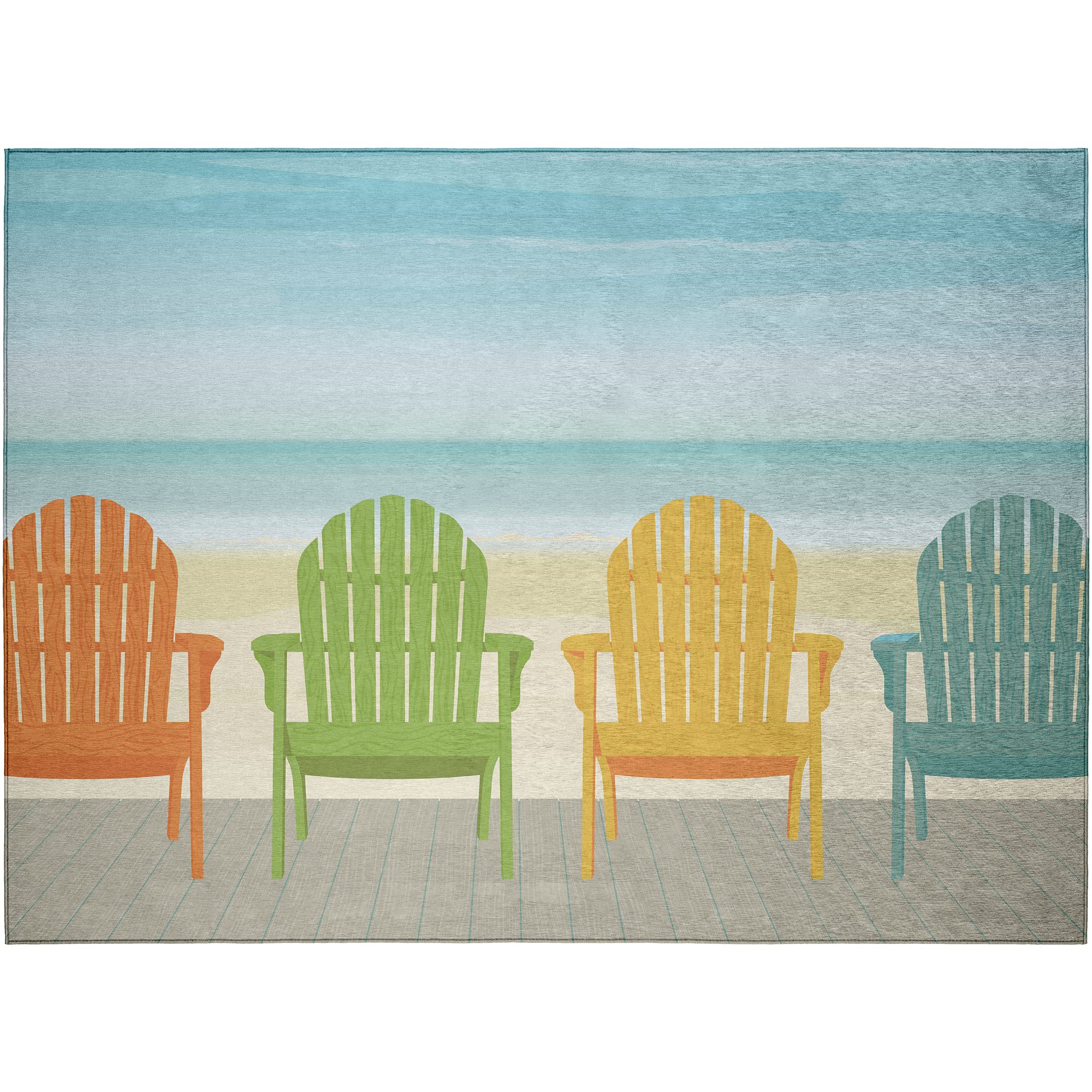 Addison Rugs Harpswell Ahp31 Blue 9' X 12' Indoor Outdoor Rug, Easy Clean, Machine Washable, Non Shedding, Bedroom, Living Room, Dining Room, Kitchen, Patio Rug