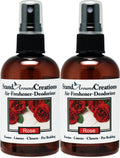 Set of 2 - Concentrated Spray For Room/Linen/Room Deodorizer/Air Freshener - 4 fl oz - Scent - Rose: A garden of red roses bloom