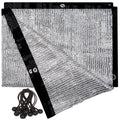 70% Aluminet Shade Cloth Fabric Privacy Screen Pet Shade Car Cover Patio Garden Pergola Cover Canopy With Grommets And Ball Bung