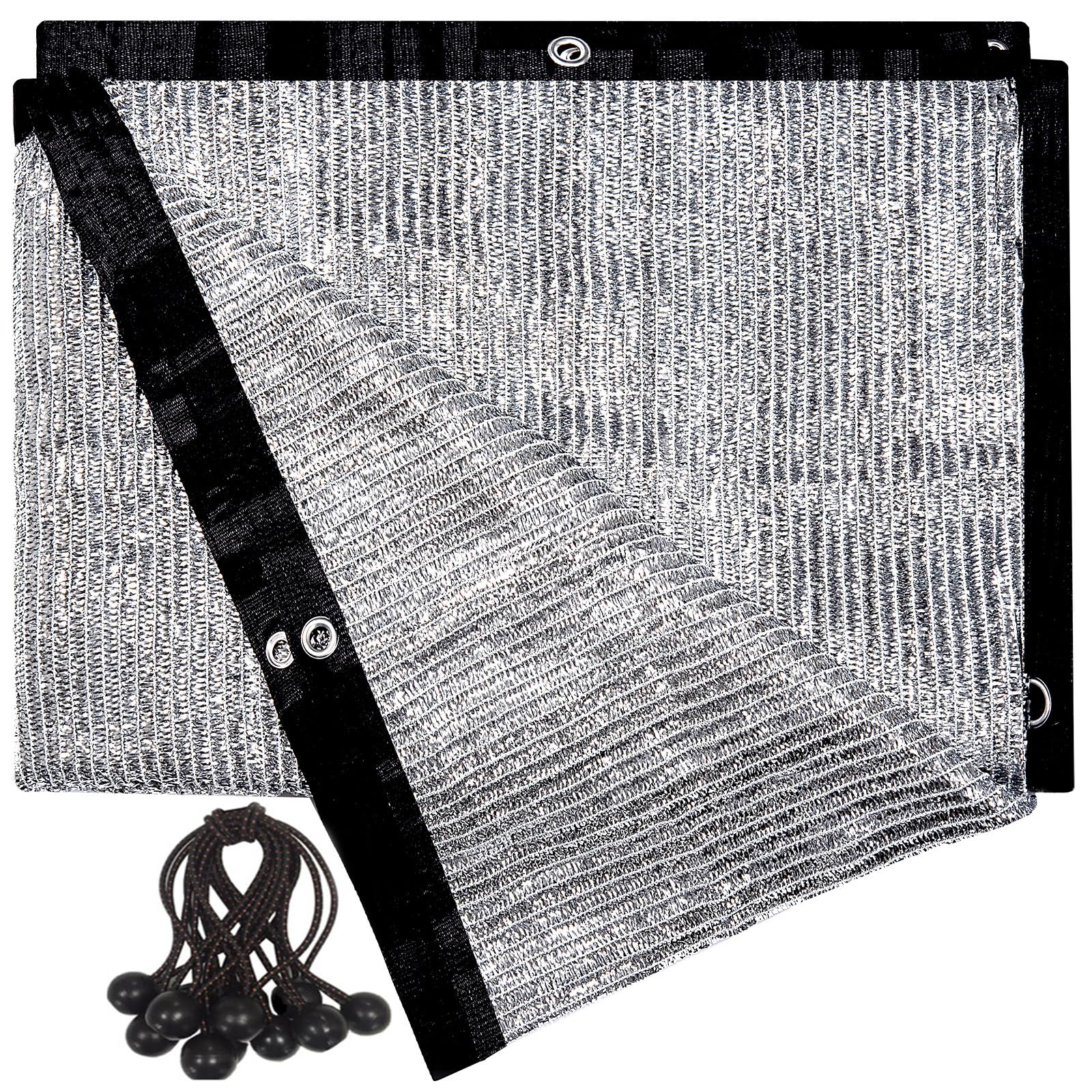 70% Aluminet Shade Cloth Fabric Privacy Screen Pet Shade Car Cover Patio Garden Pergola Cover Canopy With Grommets And Ball Bung
