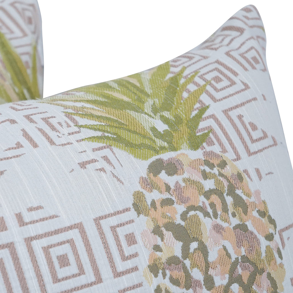 Blazing Needles Square Polyester Jacquard Throw Pillows, 17", Zeena Blush 4 Count