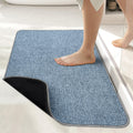 Bath Mat,Ultra Thin Bath Rugs,Rubber Bath Mats for Bathroom,Quick Dry,Non-Slip,Machine Washable,Fit Under Door,Super Absorbent B