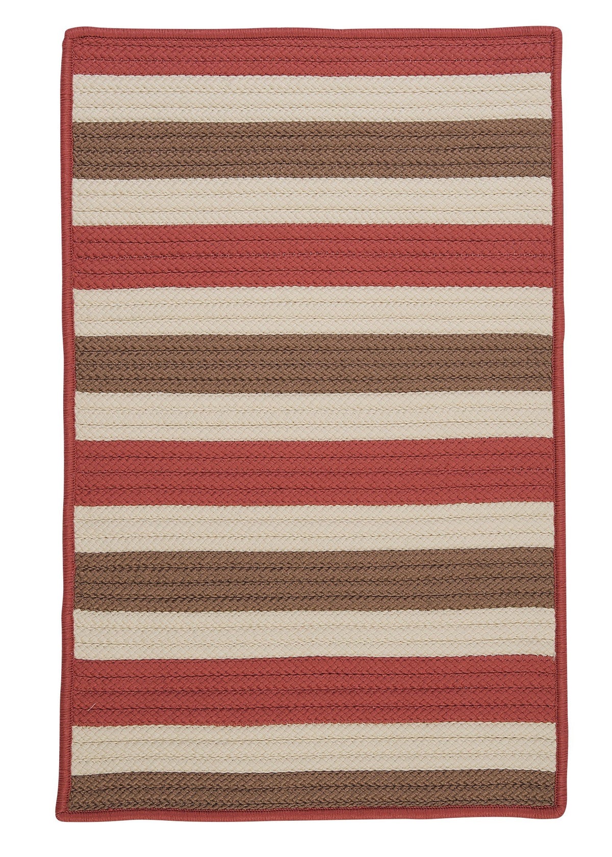 Stripe It Rug, 4 By 6-Feet, Terracotta