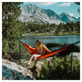 Evergreen Lightweight Outdoor Portable Camping Hammock - Single & Double with Tree Straps for Backpacking, Camping, Travel, Hiki